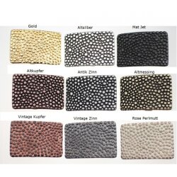 10 Netting, Meshwork Sliderbeads 16x14 mm for 8x2,5 mm flat braided leather