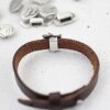 10 Silber Edelweiß Schiebeperlen DIY Ringe, Armbänder, Choker Halskette