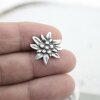 10 Noble, Edelweiss Sliderbeads 21 mm for 8x2,5 mm flat braided leather