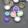 10 pcs. 12 mm Cabochons Sliderbeads for 8x2,5 mm flat braided leather