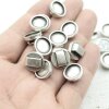 10 pcs. 12 mm Cabochons Sliderbeads for 8x2,5 mm flat braided leather