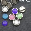 10 Cabochons Schiebeperlen für 12 mm Cabochons, für 8x2,5 mm Flaches Leder