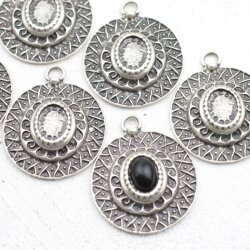 1 Oriental Pendants for 14x10 mm oval stones