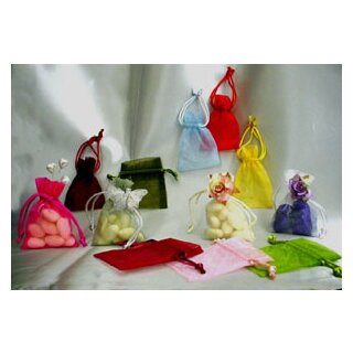 10 Organza Beutel uni 8*10 cm