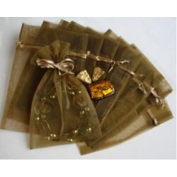 10 Organza Beutel uni 8*10 cm