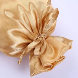 10pcs Luxury Silk Jewelry Gift Bag Satin Drawstring Pouch For Wedding Party Candy Bag Jewelry Packing Gold Satin Bag Wedding Favor Bag, Jewelry Pouch, rosary, gift bag