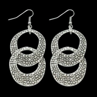 Double Circles  Earrings, wide