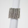 nested square, Ring, 2,3x2,3 cm, antique silver