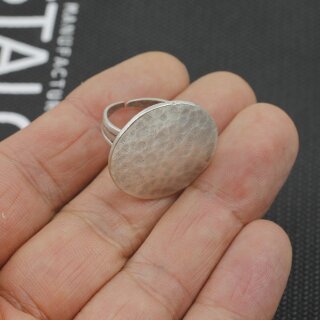 Runder, gehmmerter Ring,  2,5 cm