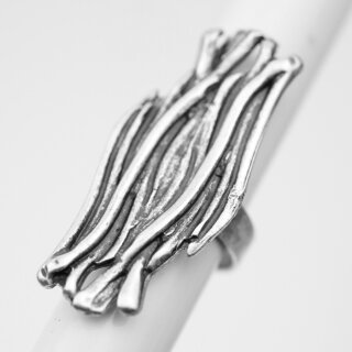 Seagras Ring, Antique Silver