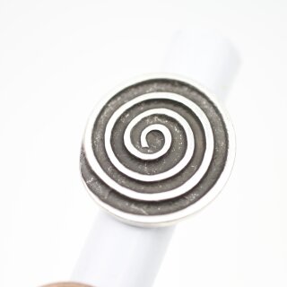 Spiral Design Ring Ø 3,4 cm, antique silver