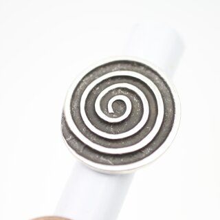 Spiralen Design Ring Ø 3,4 cm, Altsilber