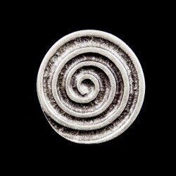 Spiral Design Ring Ø 3,4 cm, antique silver