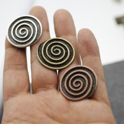 Spiral Design Ring Ø 3,4 cm, antique silver