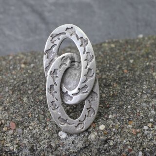 Ovale mit Floralen Ornamenten Ring