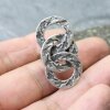 Multiple Kreise Ring, breit, 4x2,1 cm