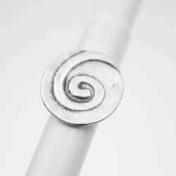 abstract spiral ring, 2,6 cm