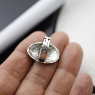 Ovaler Ring, glatt, 2,7x1,9 cm