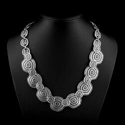 Water circles necklace Necklace Statement Gothic Bohemian Medieval