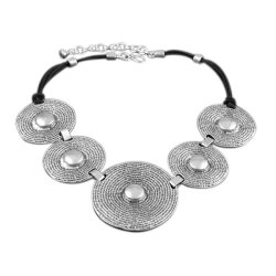 Abundant Necklace with round metal elements