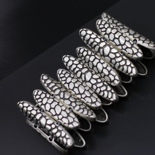 Edles Statement Armband mit Stbchen Elementen