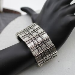 Block Bracelet, Statement Bracelet grid, with Elastic band