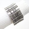 Block Bracelet, Statement Bracelet grid, with Elastic band