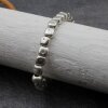 Simple Bracelet with Square metal Beads with Elastic band, unisex