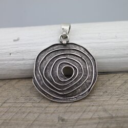 Antique Silver Spiral Pendant