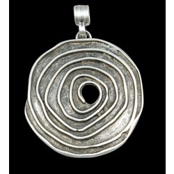 Antique Silver Spiral Pendant