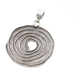 Antique Silver Spiral Pendant