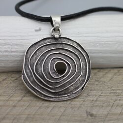 Antique Silver Spiral Pendant