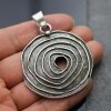 Antique Silver Spiral Pendant