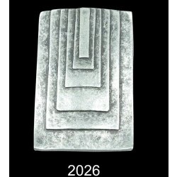 square Future Pendant 4,5x6,9 cm, Antique Silver
