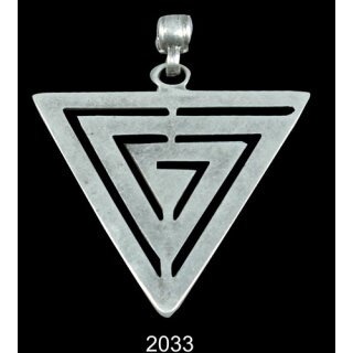 Triangle labyrinth Pendant