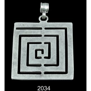 square labyrinth Pendant