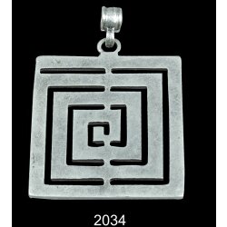 square labyrinth Pendant