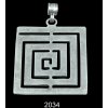 square labyrinth Pendant