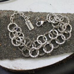 Double-rowed Bracelet with Circles, Fancy and Playful