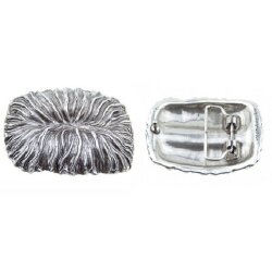 Seegras Gürtelschnalle, altsilber