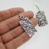 Rectangular earhooks with flourish