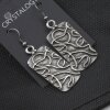 Rectangular earhooks with flourish