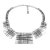 Necklace with tile and grid pattern