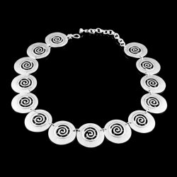 Kette Statement Gothic Mittelalter mit Runden Spiral...