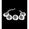 Statement Bracelet with Spiral metal elements