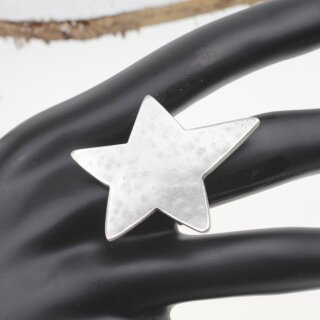 Star Ring 40*40 mm, Antique Silver