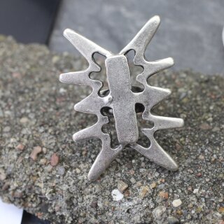 Abstrakter Kfer Ring, 4,5x3,5 cm