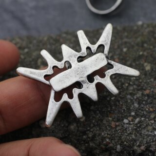 Abstrakter Kfer Ring, 4,5x3,5 cm
