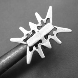 Abstrakter Kfer Ring, 4,5x3,5 cm