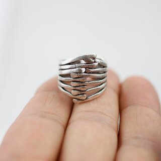 Verschrnkte Finger Ring, 1,95x2,0 cm